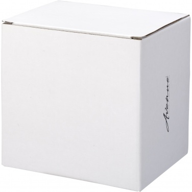 Logotrade Geschäftsgeschenke das Foto: Hearth 400 ml Keramiktasse mit Holz Untersetzer