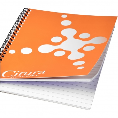 Logotrade Werbeartikel das Foto: Desk-Mate® A4 Notizbuch mit Kunststoff Cover und Spiralbindung