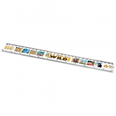 Logotrade Werbeartikel das Foto: Refari 30 cm Lineal aus recyceltem Kunststoff