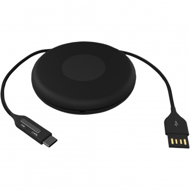 Logotrade werbemittel das Foto: SCX.design C18 3-in-1 Travel Ladekabel mit Leuchtlogo