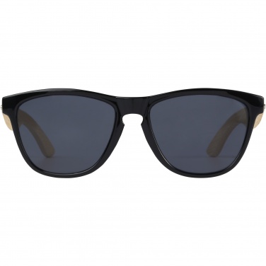 Logotrade Werbeartikel das Foto: Sun Ray Ocean Bound Sonnenbrille aus Kunststoff und Bambus