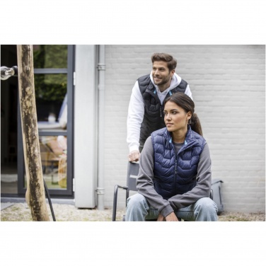 Logotrade Geschäftsgeschenke das Foto: Epidote Daunen-Bodywarmer aus recyceltem Material für Herren