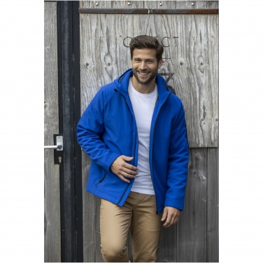 Logotrade Werbeartikel das Foto: Notus wattierte Softshell Herrenjacke