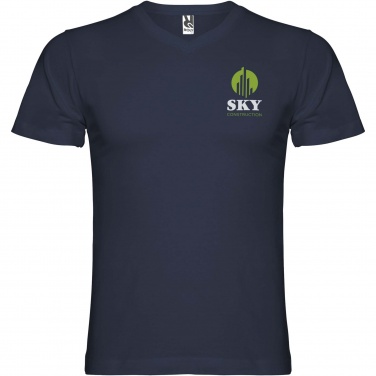 Logotrade Logogeschenke das Foto: Samoyedo T-Shirt mit V-Ausschnitt für Herren