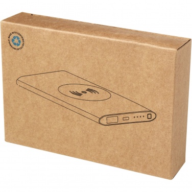 Logotrade Logogeschenke das Foto: Juice 4000 mAh Typ-C kabellose Powerbank aus recyceltem Aluminium 