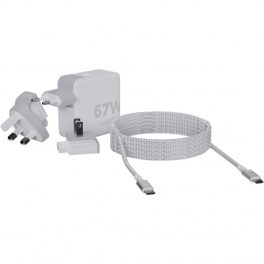 Logotrade Werbegeschenke das Foto: Xtorm XVC2067 GaN Ultra 67 W Reiseladegerät mit 100 W USB-C PD-Kabel