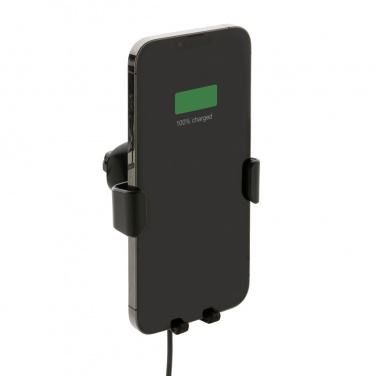 Logotrade werbemittel das Foto: 10W Wireless Charging Autohalter aus RCS Plastik