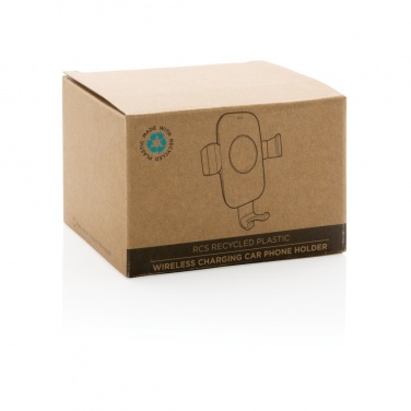 Logotrade werbemittel das Foto: 10W Wireless Charging Autohalter aus RCS Plastik