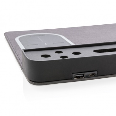 Logotrade Werbeartikel das Foto: Air Mousepad mit 5W Wireless Charger und USB