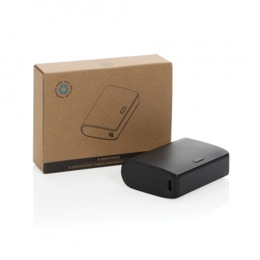 Logotrade Logogeschenke das Foto: FlashCharge 10.000mAh Fast-Charge Powerbank aus RCS rPlastik
