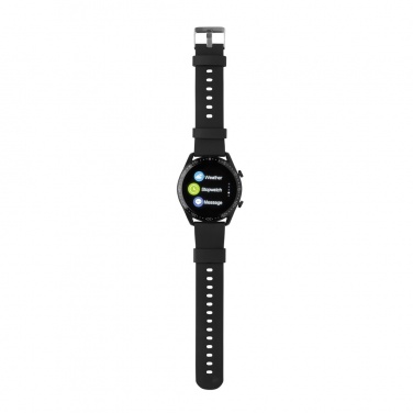 Logotrade Logogeschenke das Foto: Runde Fit Watch aus RCS recyceltem TPU