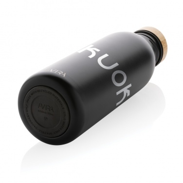 Logotrade Werbegeschenke das Foto: Avira Alcor 600ml Wasserflasche aus RCS rec. Stainless-Steel