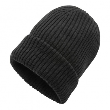 Logotrade Werbegeschenke das Foto: Impact AWARE™ Polylana® doppelt gestrickte Mütze