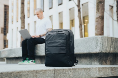 Logotrade Logogeschenke das Foto: Armond AWARE™ RPET 15.6" Deluxe Laptop-Rucksack