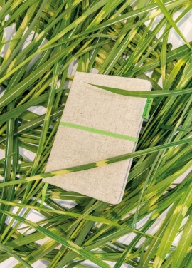 Logotrade Werbegeschenke das Foto: A5 Jute Notizbuch