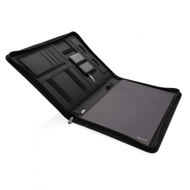 Logotrade werbemittel das Foto: Air 5W Wireless Charging Portfolio A4 mit 5.000mAh Powerbank