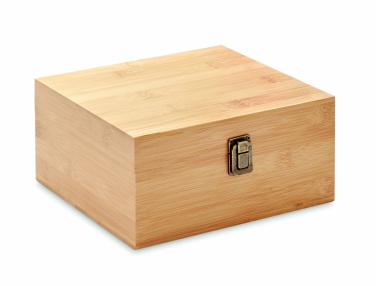 Logotrade werbemittel das Foto: Whisky Set in Bambus Box