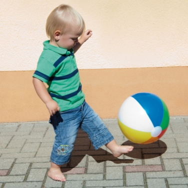 Logotrade Geschäftsgeschenke das Foto: Mehrfarbiger Strandball PALM SPRINGS