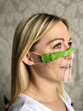 Logotrade Geschäftsgeschenke das Foto: HESTIA-Gesichtsschutz - transparente Maske für Mund und Nase 1452162
