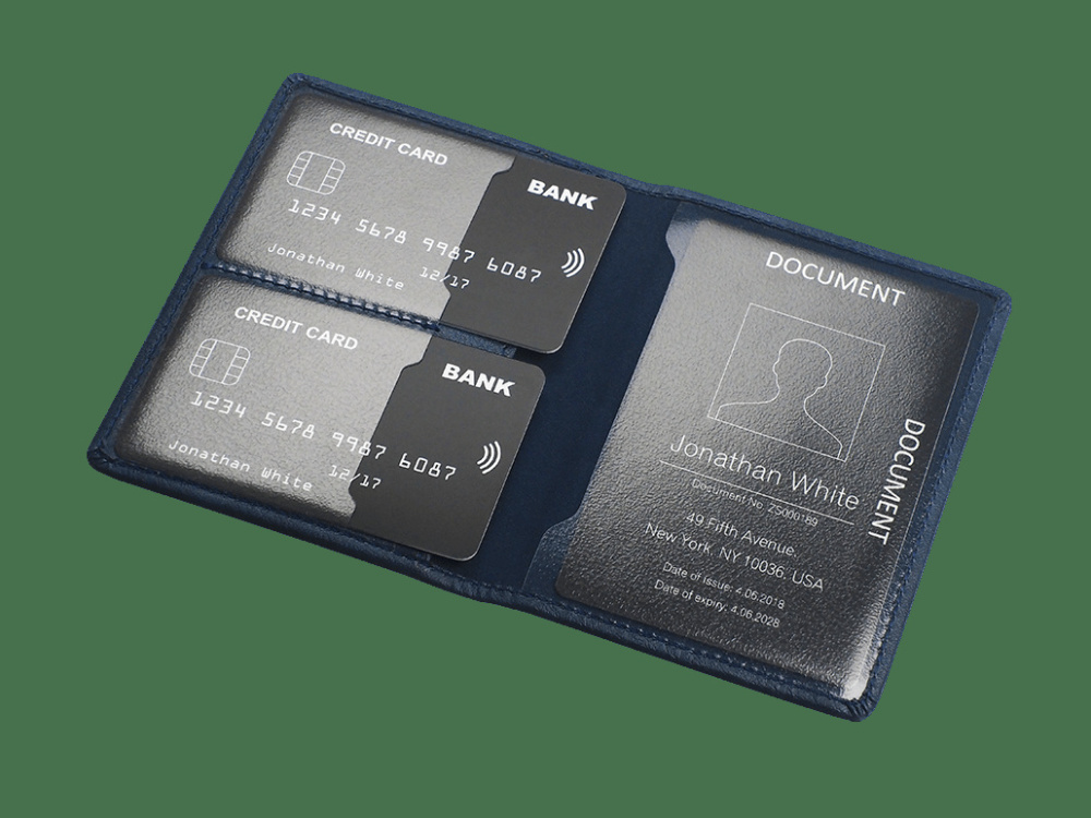 Logotrade werbemittel das Foto: RFID Dokumentenetui 611327