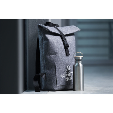 Logotrade Firmengeschenke das Foto: Nolan GRS RPET Filz Rucksack