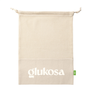 Logotrade Werbeartikel das Foto: Natura Organic GOTS Mesh Bag (120 g/m²) Obstbeutel
