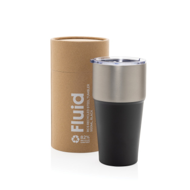 Logotrade Geschäftsgeschenke das Foto: Fluid Becher aus RCS-zertifiziert recyceltem Stahl, 500ml