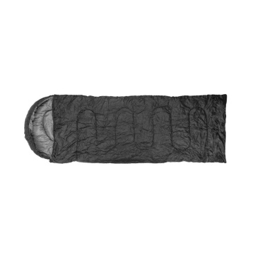 Logotrade Geschäftsgeschenke das Foto: Schlafsack TROMES Schwarzwolf