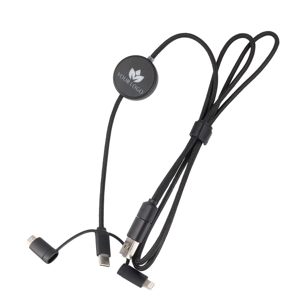 Logotrade Geschäftsgeschenke das Foto: Kabel 4in1 mit beleuchtetem Logo - LH-ZM02