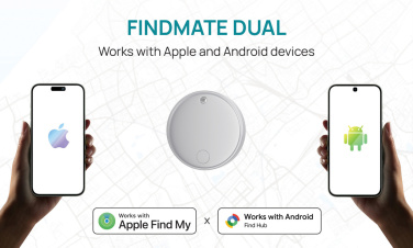 Logotrade werbemittel das Foto: Findmate Dual IPX5 Artikel-Finder aus RCS recyceltem ABS