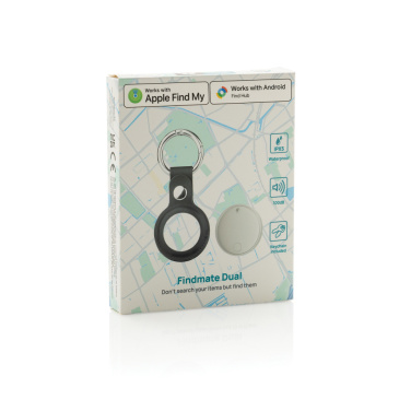 Logotrade Werbegeschenke das Foto: Findmate Dual IPX5 Artikel-Finder aus RCS recyceltem ABS