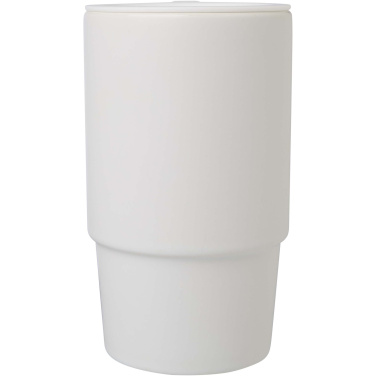 Logotrade Logogeschenke das Foto: Carter 450 ml Keramiktasse mit Kunststoffdeckel
