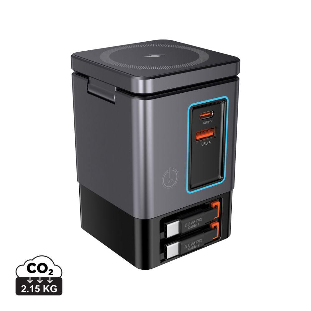 Logotrade werbemittel das Foto: Urban Vitamin Sacramento 105W GaN Charger mit einz. Kabeln