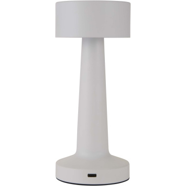 Logotrade Geschäftsgeschenke das Foto: Aludra Wiederaufladbare dimmbare Tischlampe mit 3 Lichtmodi