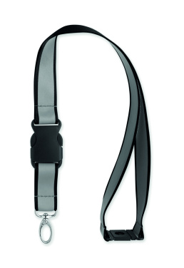 Logotrade Werbeartikel das Foto: Reflektierendes RPET-Lanyard