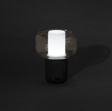 Logotrade Logogeschenke das Foto: Lux 10W Lautsprecherlampe aus RCS recyceltem Kunststoff