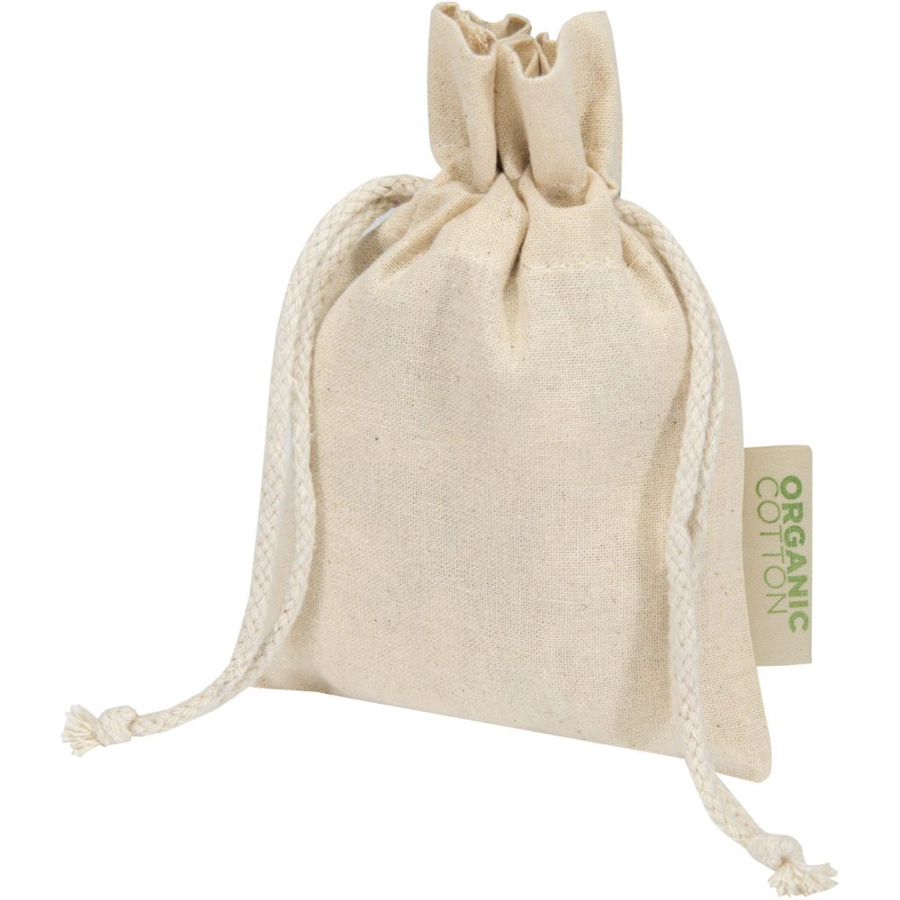 Logotrade Logogeschenke das Foto: Odisha 140 g/m² OCS Bio-Geschenktasche – 15 × 10 cm