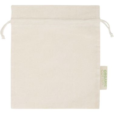 Logotrade Geschäftsgeschenke das Foto: Odisha 140 g/m² OCS Bio-Geschenktasche – 30 × 25 cm