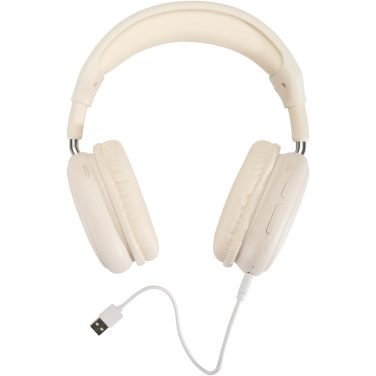 Logotrade Firmengeschenke das Foto: Alzir Over-Ear Wireless Bluetooth® Headset aus recyceltem Kunststoff