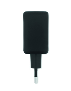 Logotrade Werbeartikel das Foto: EU-2 poliger-Adapter/Ladegerät