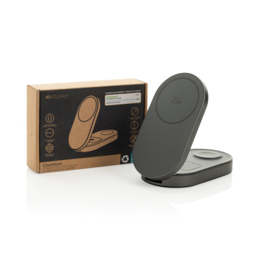 Logotrade Werbegeschenke das Foto: Quantum Ultra-Fast 3-in-1 25W faltbarer Wireless Charger