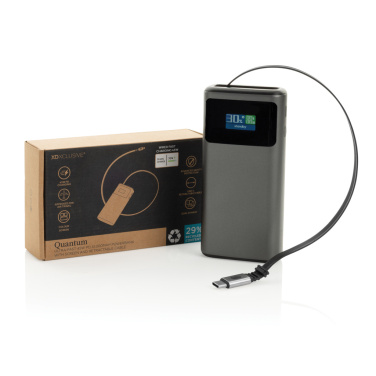 Logotrade Firmengeschenke das Foto: Quantum RCS Ultra-Fast 45W 10.000mAh Powerbank mit Display