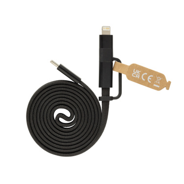 Logotrade Logogeschenke das Foto: Arc ultradünnes 60W 2-in-1 Magnetkabel