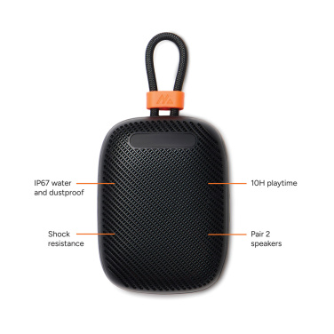 Logotrade Werbeartikel das Foto: Nordic Drift Titan IP67 wasser-& staubgeschützter 5W-Speaker