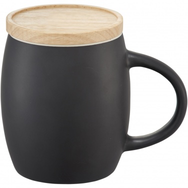 Logotrade corporate gift picture of: Hearth 400 ml ceramic mug with wooden coaster