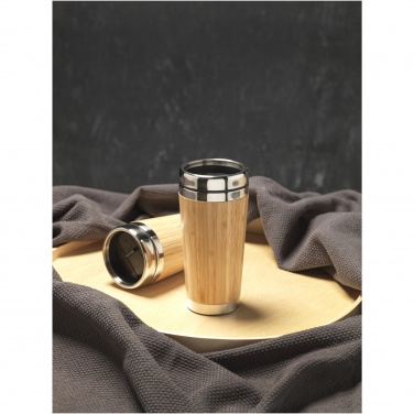 Logotrade promotional merchandise image of: Bambus 450 ml tumbler with bamboo outer