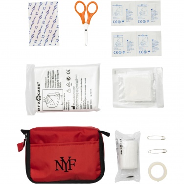 Logo trade business gifts image of: Save-me 19-piece first aid kit
