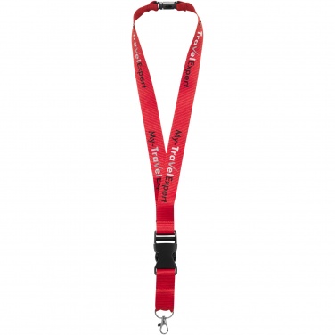 Logo trade promotional giveaways picture of: Yogi lanyard detachable buckle break-away closure