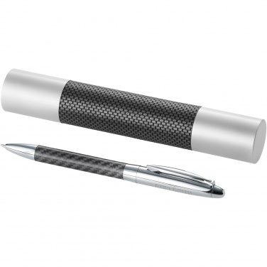 Logotrade promotional product image of: Winona ballpoint pen with carbon fibre details