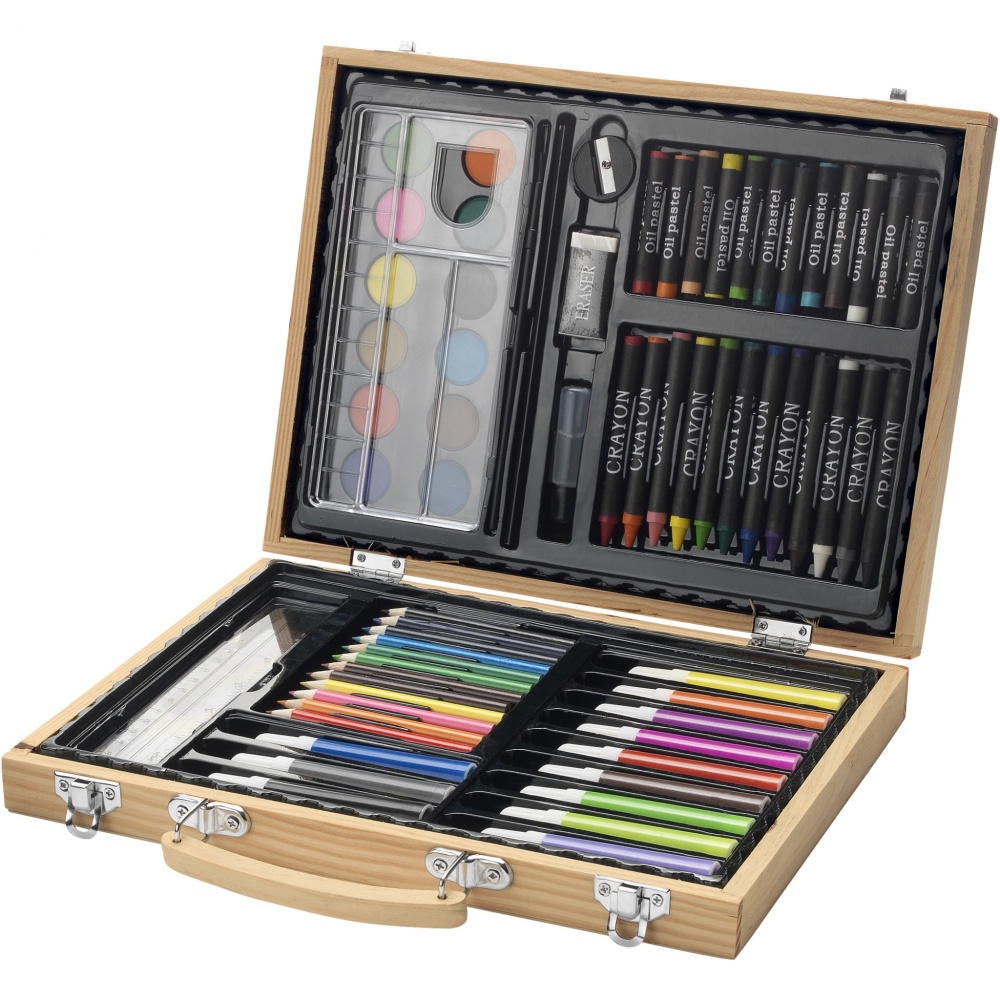 Logotrade promotional product image of: Rainbow 67-piece colouring set